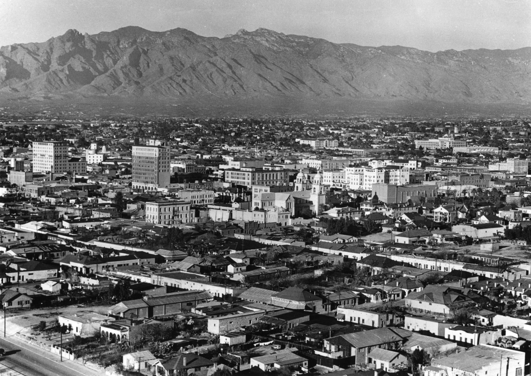 Historic archive aerial photos of Tucson